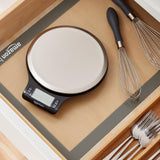 Digital Kitchen Scale with LCD Display,Weighs up to 11 pounds, Black and Stainless Steel