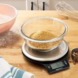Digital Kitchen Scale with LCD Display,Weighs up to 11 pounds, Black and Stainless Steel