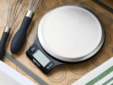 Digital Kitchen Scale with LCD Display,Weighs up to 11 pounds, Black and Stainless Steel