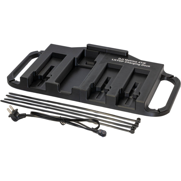 Battery Charging Dock for DJI Matrice 4T / 4E & LKTOP 300W Charger – Freestanding or Mounts to DJI Power 1000 & 2000