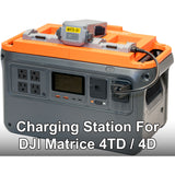 Battery Charging Dock for DJI Matrice 4D / 4TD – Freestanding or Mounts to DJI Power 1000 (Dock Only or Dock + OEM Charging Hub)