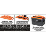 Battery Charging Dock for DJI Matrice 4D / 4TD – Freestanding or Mounts to DJI Power 1000 (Dock Only or Dock + OEM Charging Hub)