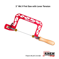 Knew Concepts 3" Mk.III Fret Saw with Lever Tension