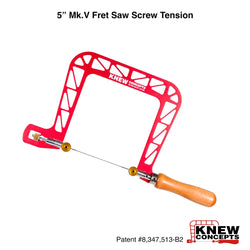 Knew Concepts 5" Mk.V Fret Saw with Screw Tension