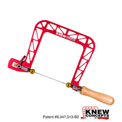 Knew Concepts 5" Mk.V Fret Saw with Lever Tension & Swivel Blade Clamps