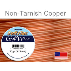 Soft Flex Craft Wire 10 Yds 20 Ga Non Tarnish Copper