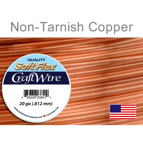 Soft Flex Craft Wire 10 Yds 20 Ga Non Tarnish Copper