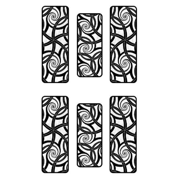 Rolling Mill Pattern, Spiral Shapes 2 (2” X 3.5”) by RMR