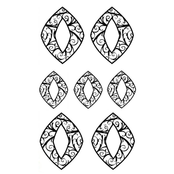 Rolling Mill Pattern, Piercing Shapes 4 (2” X 3.5”) by RMR