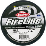 FireLine FL08BK125 Braided Beading Thread – Black Satin, 8 lb Test, 125 Yards