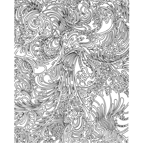 Rolling Mill Pattern, Paisley Outline (4” X 5”) by RMR