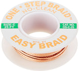 EasyBraid OS-C-100 One Step™ No-Clean Desoldering Braid – 0.075" x 100'