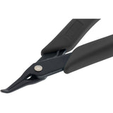 Grounded Pliers - Xuron® Tweezer Bent Nose 1.3mm Wide (450BN) For Micro Welders - Blue or Black Handles