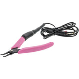 Grounded Pliers - Xuron® Tweezer Bent Nose 1.3mm Wide (450BN) For Micro Welders - Blue, Pink or Black Handles