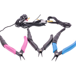 Grounded Pliers - Xuron® Tweezer Nose(tm) (450) for Micro Welding - (Blue, Pink or Black Handles)