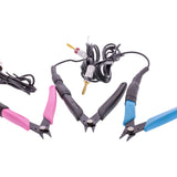 Grounded Pliers - Xuron® Short Nose 2mm Wide (475) For Micro Welders (Blue, Pink or Black Handles)
