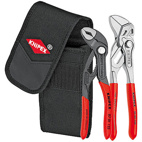 Knipex Tools - Mini Pliers in Belt Pouch 2 PC Set (125 & 150mm)