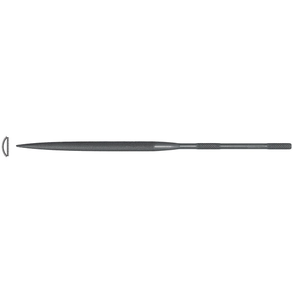 Grobet USA Swiss Pattern 20cm Half-Round Needle File, Cut 2