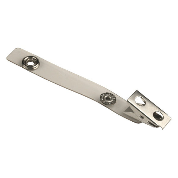 Menda - Strap Clip, Long, 3-1/2”, Clear Vinyl