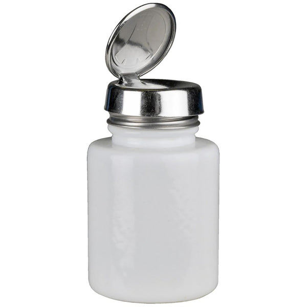 Menda - One-Touch, SS, Round 4oz White Glass,