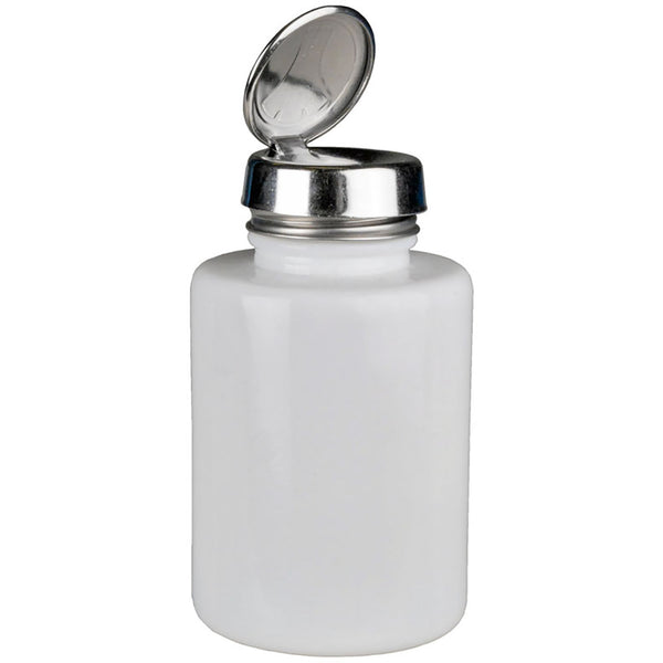 Menda - One-Touch, SS, Round 6oz White Glass