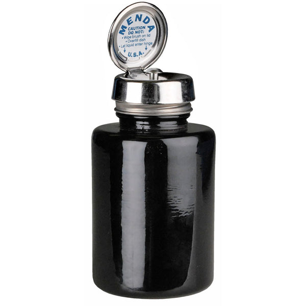 Menda - Pure-Touch, SS, Round 6oz Black Glass,