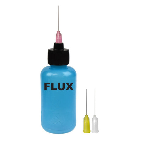 Menda - Flux Dispenser, Durastatic, Blue, 2oz, 18-20-26 Ga, Labeled Flux