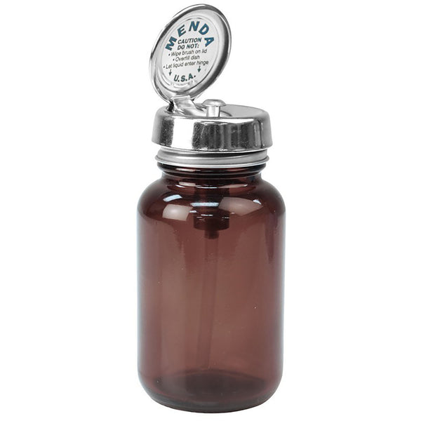 Menda - Pure-Touch, Amber Glass, 4oz, Impact Resistant, PFA Stem