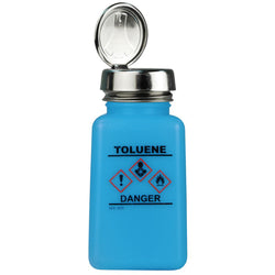 Menda - One-Touch, HDPE Durastatic Blue Bottle, GHS Label, Toluene Printed, 6oz