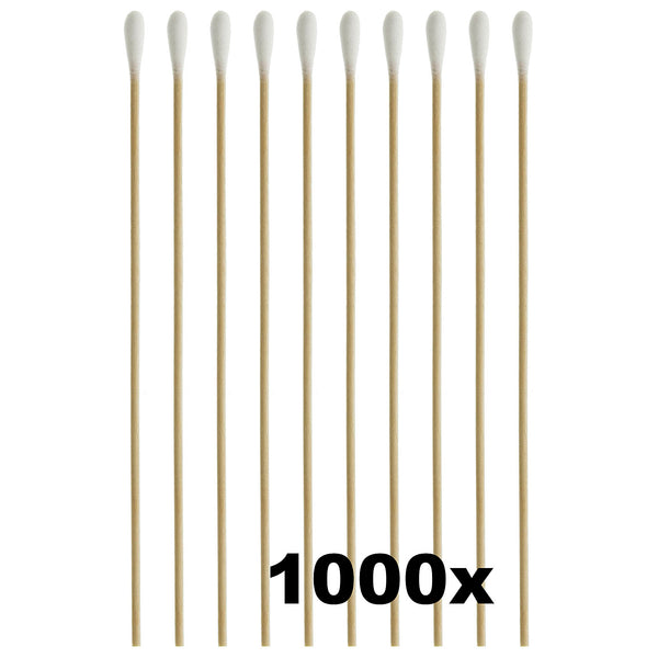 Swab - Cotton, Non-Sterile, Wood Handle, 6”, 1000 Pk