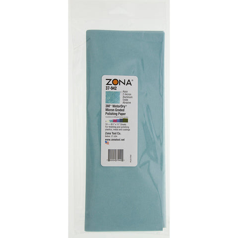 Zona 37-946 3M Wet/Dry Polishing Paper. 8-1/2-Inch x 11-Inch. 30 Micron. Green.