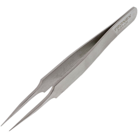 Tweezers – Tronex 5 SS Straight Very Tapered Tip, Very Fine • 5-SA-CH