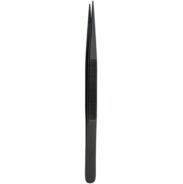 Jeweler's Basics® - Diamond Tweezer, Fine Points Black (Economy) 6.25”