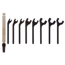 Wrench Set, 9 Pc. Interchangeable Metric Open End 1hdl, 8Bl
