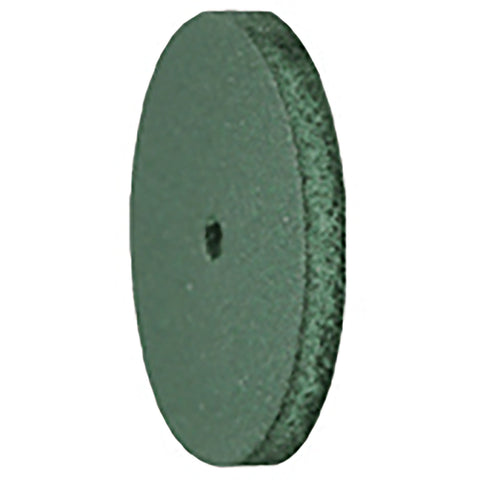 ORO - Rubber Wheel, Green, M, 22 dia.x 3.5mm t 1.6mm AH (50 pk)