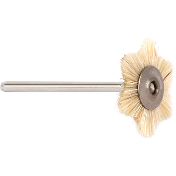 ORO - Mtd Hex Star Brush, White Horse Hair, 22mm, 2.35mm (12 pk)