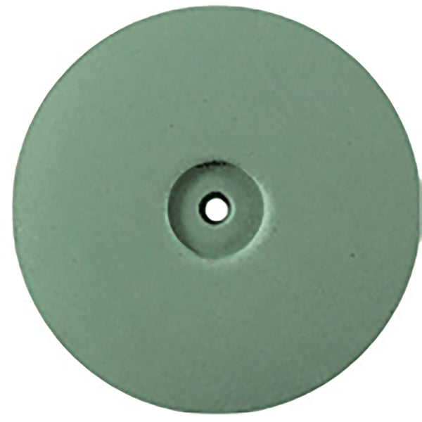 ORO - Silicone Wheel, Green, F, 22 dia.x 3.5mm t, 1.6mm AH (50 pk)