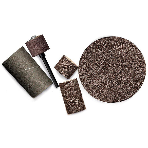 Aluminum Oxide Sanding Bands, 1/4” dia. x 1/2” long, 60 - 220 Grit, Pack of 10