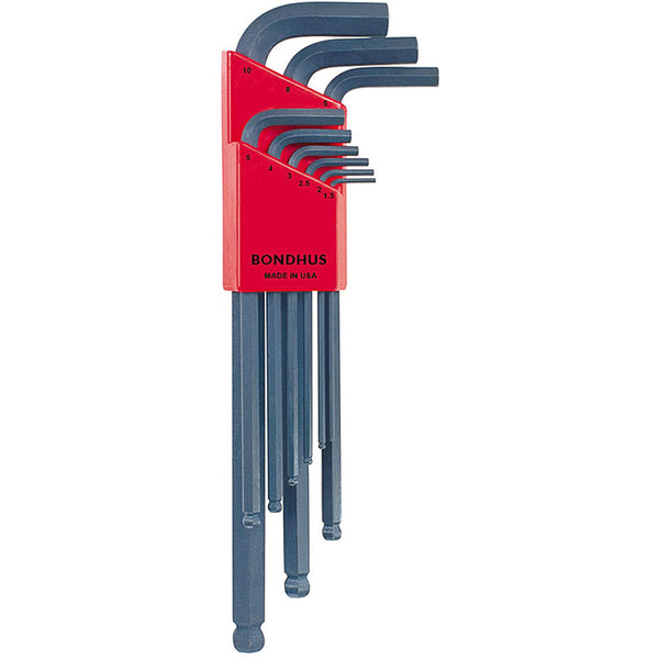 Set 9 Ball End L-wrenches 1.5-10mm