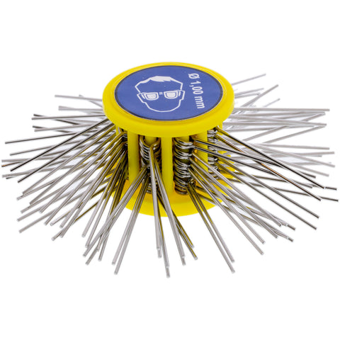 Matte Wire Brush 34/80/25mm 1.00mm - Yellow