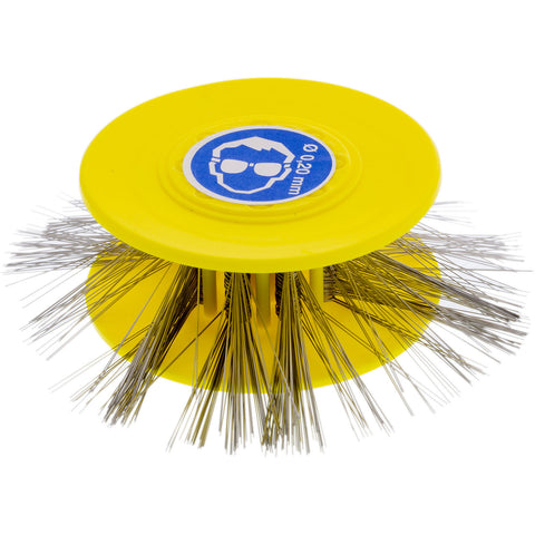 Matte Wire Brush 60/100/25mm 0.20mm - Yellow
