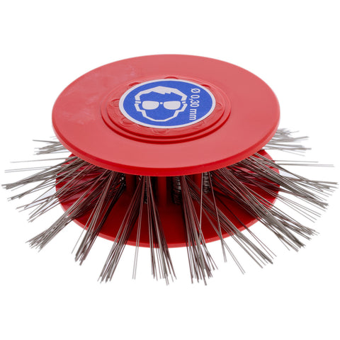 Matte Wire Brush 60/100/25mm 0.30mm - Red