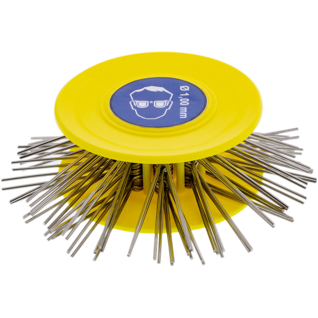 Matte Wire Brush 60 100 25mm 1 00mm Yellow Micro Tools Matte wire brush 60 100 25mm 1 00mm yellow micro tools