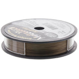 Soft Flex Non-Tarnishing Bead Stringing Jewelry Making Wire, 21 Strands of Braided Stainless Steel Beading Wire, .014 Fine Diameter, 30 ft Antique Brass Nylon Color Coating