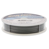 Soft Flex Kink Resistant Knot Tying Hypoallergenic Jewelry Making Wire, 49 Strand Braided Stainless Steel Beading Wire, .019 Medium Diameter, 30 ft Satin Silver Nylon Color Coating