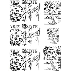 Rolling Mill Pattern, Paris Postmark (3” X 4”) by RMR