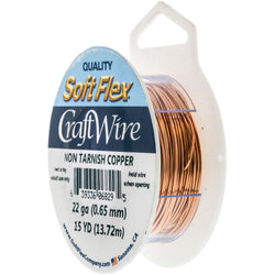 Soft Flex Craft Wire 15 Yds 22 Ga Non Tarnish Copper