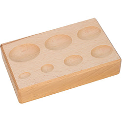 Wood Forming Block - 7 Oval Depressions