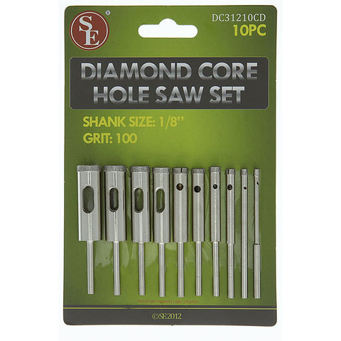 Saw Set - Diamond Core/Hole, Grit 100, 10 Pc