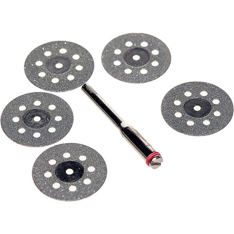 Diamond Cutting Disc w/ Hole - 7/8” Arbor, 5 Pc